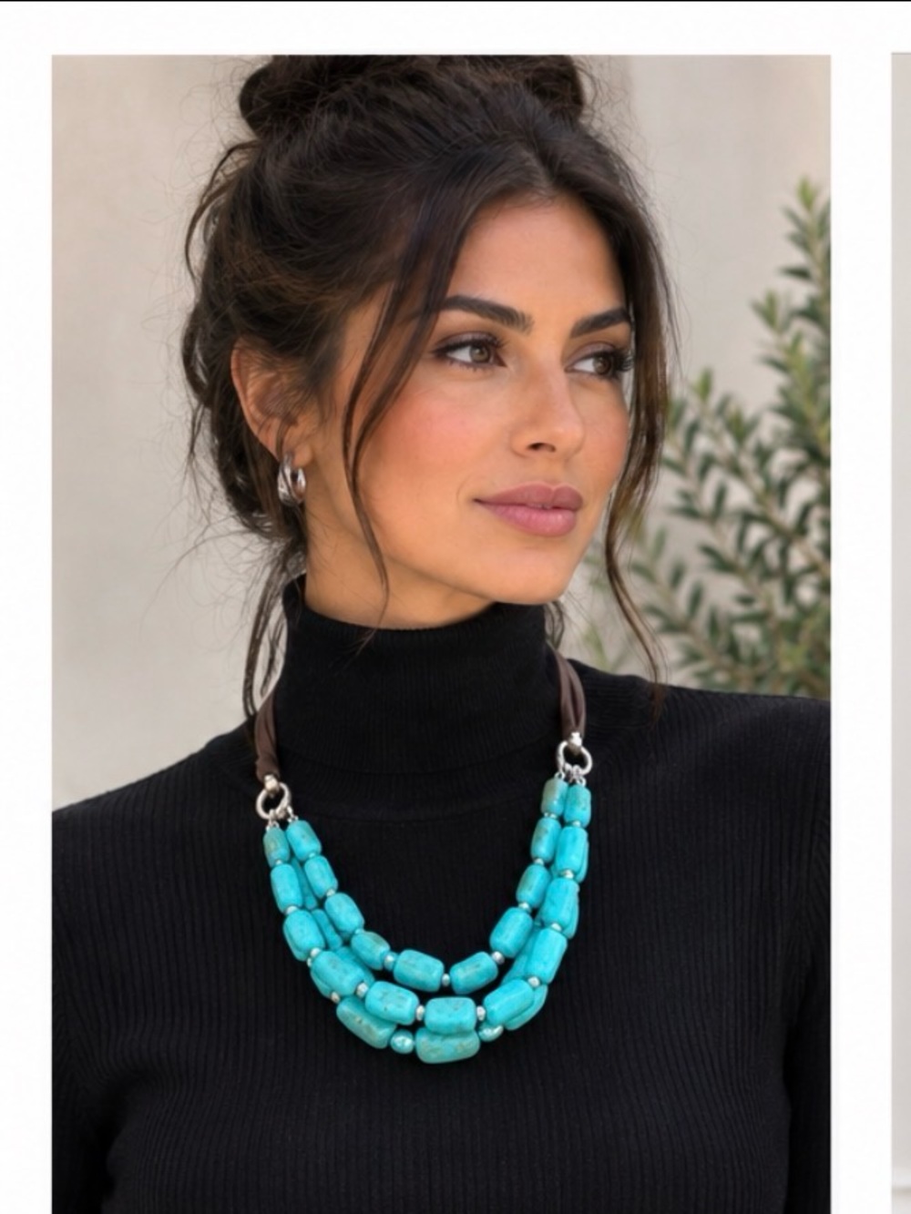 Boho chic, festival vibes,Turquoise Beaded Necklace